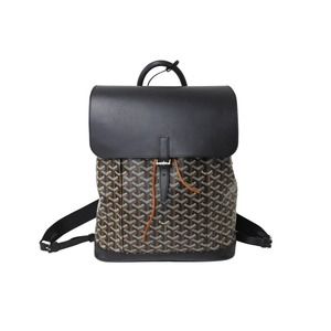 Goyard Alpine Backpack MM Rucksack Leather Black